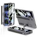 GKK Full Coverage Magnetic Fold Hinge Phone Case with Pen Slots – Magnetic, For Samsung Galaxy Z Fold5 For Samsung Galaxy Z Fold5 Grey