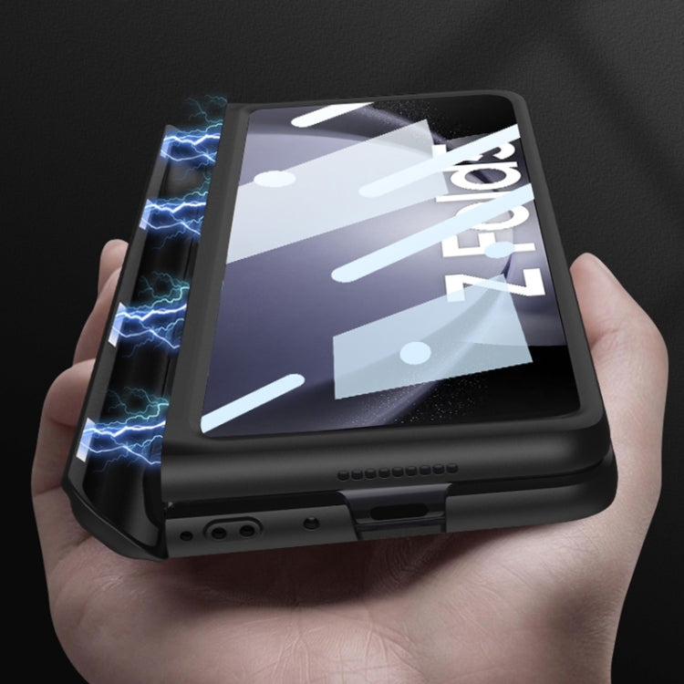 GKK Full Coverage Magnetic Fold Hinge Phone Case with Pen Slots – Magnetic, For Samsung Galaxy Z Fold5
