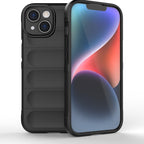 Magic Shield TPU + Flannel Phone Case – TPU, For iPhone 15 For iPhone 15 Black