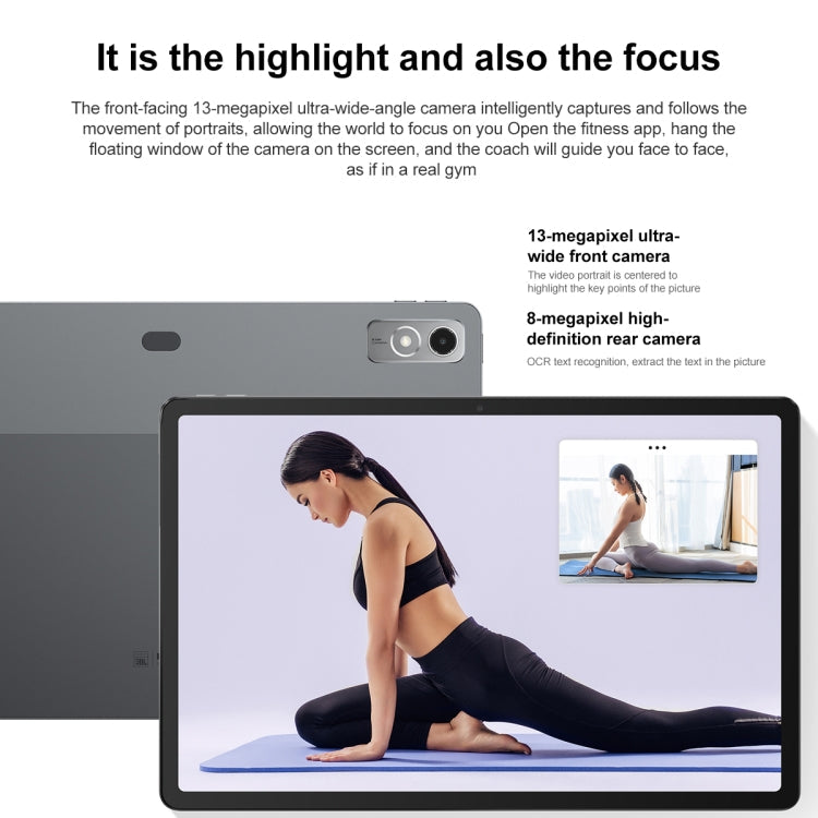 Lenovo Pad Pro 12.7 inch WiFi Tablet, Android 13, Qualcomm Snapdragon 870 Octa Core, Support Face Identification, 8GB+128GB, 8GB+256GB – Card Slot