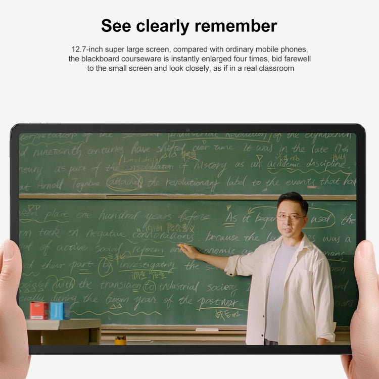 Lenovo Pad Pro 12.7 inch WiFi Tablet, Android 13, Qualcomm Snapdragon 870 Octa Core, Support Face Identification, 8GB+128GB, 8GB+256GB – Card Slot