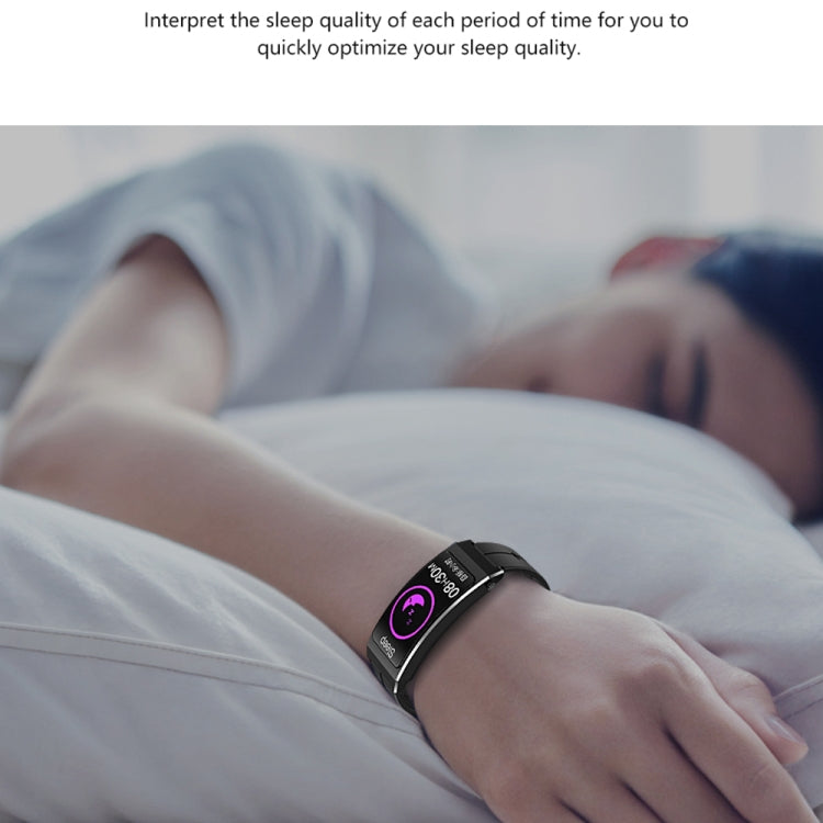 K13S 1.14 inch TFT Screen Leather Strap Smart Calling Bracelet Supports Sleep Management/Blood Oxygen Monitoring, Leather Strap – Leather, Bluetooth
