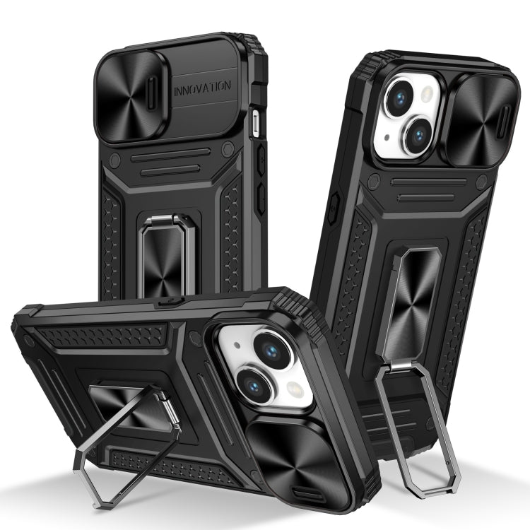 Camshield Robot TPU Hybrid PC Phone Case, For iPhone 14, For iPhone 14 Pro, For iPhone 14 Pro Max, For iPhone 13 Pro Max For iPhone 14 Black