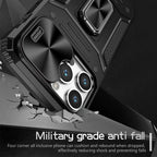 Camshield Robot TPU Hybrid PC Phone Case – Wear-resistant, Magnetic, TPU, For iPhone 15 Pro, For iPhone 15 Plus, For iPhone 15, For iPhone 14 Plus
