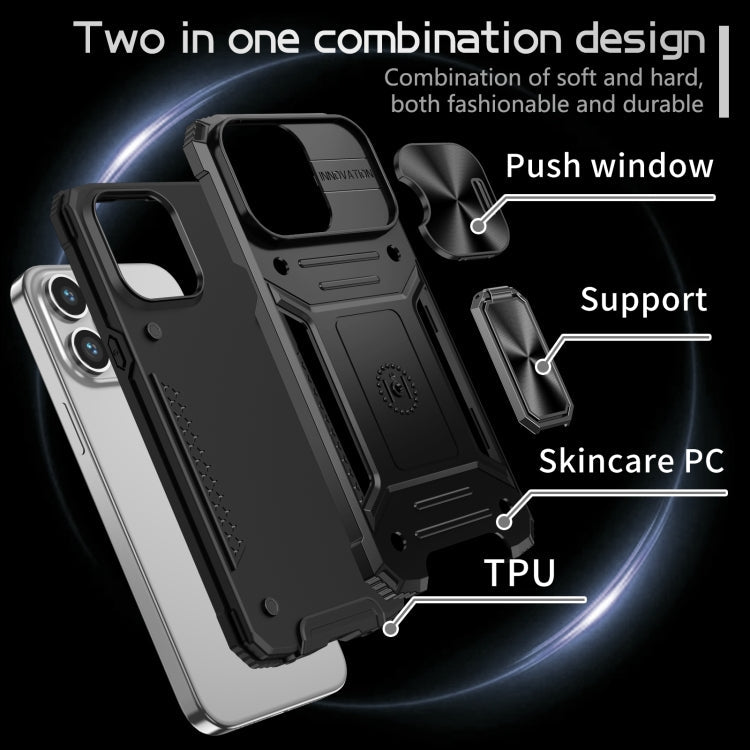 Camshield Robot TPU Hybrid PC Phone Case – Wear-resistant, Magnetic, TPU, For iPhone 15 Pro, For iPhone 15 Plus, For iPhone 15, For iPhone 14 Plus