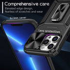 Camshield Robot TPU Hybrid PC Phone Case, For iPhone 13 Pro, For iPhone 13, For iPhone 12 / 12 Pro, For iPhone 12 Pro Max