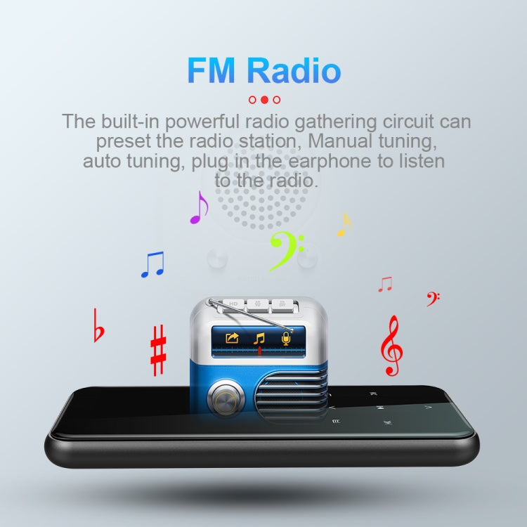 M15 Multi-function Smart Voice Recorder MP3 Hifi Sound Music Player Walkman, Bluetooth Version, 4GB, 8GB, 16GB, 32GB