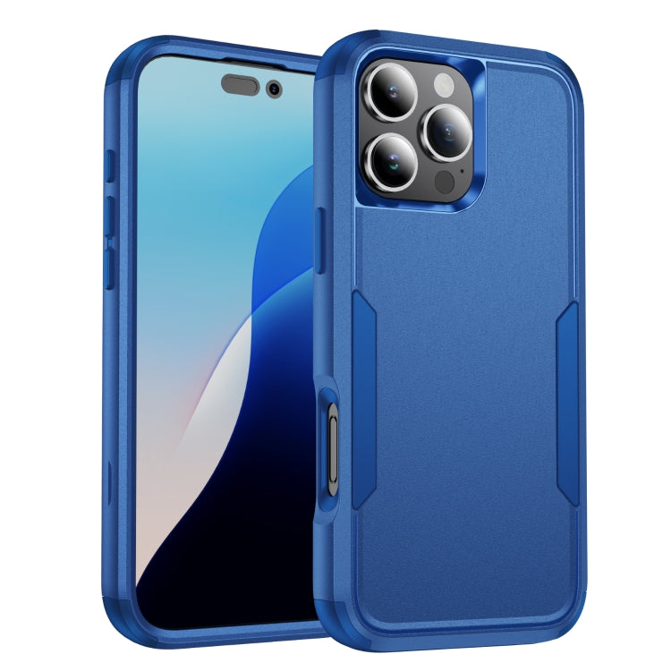 Commuter Shockproof TPU + PC Phone Case – Shockproof, TPU, For iPhone 16 Pro Max, For iPhone 16 Pro For iPhone 16 Pro Max Royal Blue