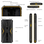 Ulefone Armor X12 Pro, IP68/IP69K Rugged Phone, 5.45 inch Android 15 MediaTek Helio G36 Octa Core, Network: 4G, NFC, 4GB+64GB – Shockproof, Waterproof, Lanyard
