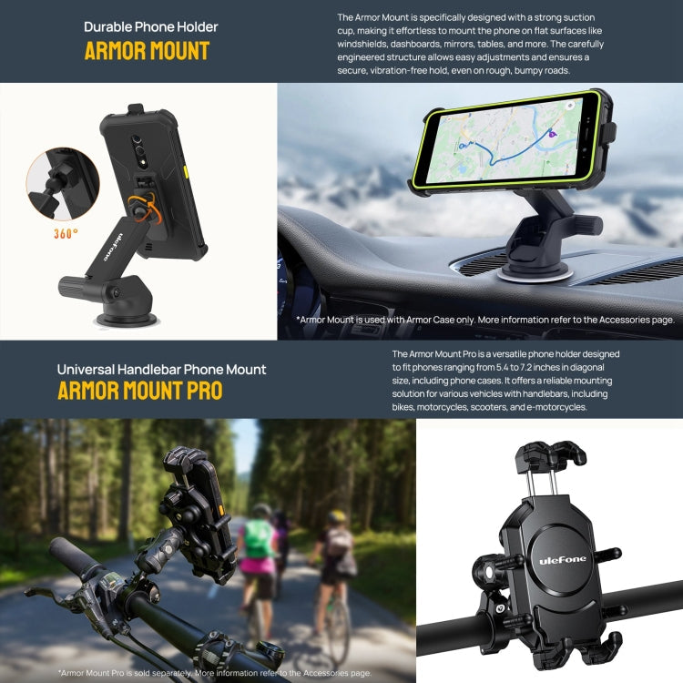 Ulefone Armor X12 Pro, IP68/IP69K Rugged Phone, 5.45 inch Android 15 MediaTek Helio G36 Octa Core, Network: 4G, NFC, 4GB+64GB – Shockproof, Waterproof, Lanyard