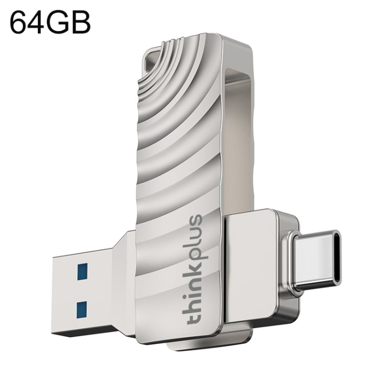 Lenovo Thinkplus MU232 USB 3.2 + USB-C / Type-C Dual Head Flash Drive, 32GB, 64GB, 128GB, 256GB – Waterproof, Non-slip 64GB
