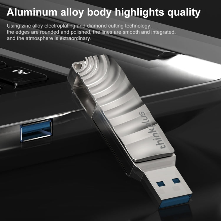 Lenovo Thinkplus MU232 USB 3.2 + USB-C / Type-C Dual Head Flash Drive, 32GB, 64GB, 128GB, 256GB – Waterproof, Non-slip