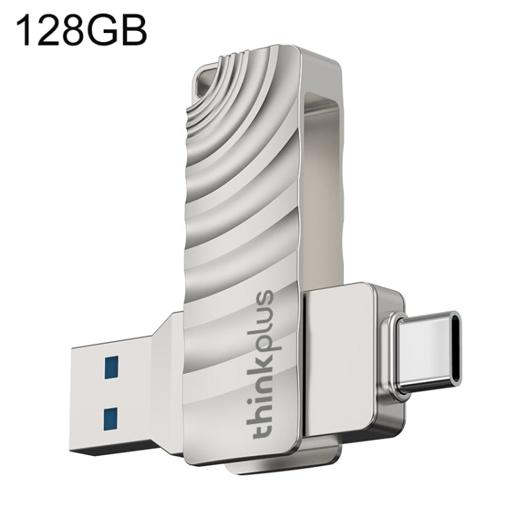 Lenovo Thinkplus MU232 USB 3.2 + USB-C / Type-C Dual Head Flash Drive, 32GB, 64GB, 128GB, 256GB – Waterproof, Non-slip 128GB