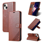 AZNS Sheepskin Texture Flip Leather Phone Case, For iPhone 16 Pro, For iPhone 15 Pro Max, For iPhone 15 Pro, For iPhone 15 Plus, For iPhone 15