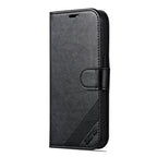 AZNS Sheepskin Texture Flip Leather Phone Case, For iPhone 16 Pro, For iPhone 15 Pro Max, For iPhone 15 Pro, For iPhone 15 Plus, For iPhone 15