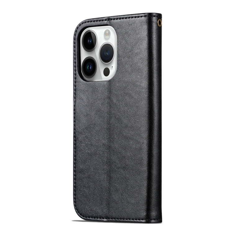 AZNS Sheepskin Texture Flip Leather Phone Case, For iPhone 16 Pro, For iPhone 15 Pro Max, For iPhone 15 Pro, For iPhone 15 Plus, For iPhone 15