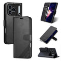 AZNS Sheepskin Texture Flip Leather Phone Case, For iPhone 18 Pro, For iPhone 18 Pro Max, For iPhone 17e / 16e, For iPhone 17 Pro Max, For iPhone 17 Pro, For iPhone 17, For iPhone Air, For iPhone 16 Pro Max For iPhone 18 Pro Black