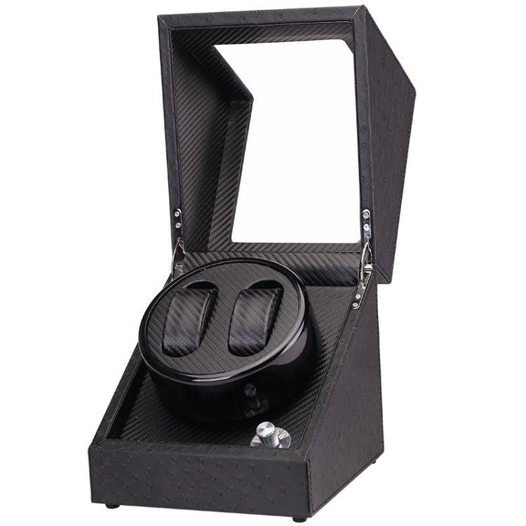 5 Gear Mechanical Automatic Watch Box Electric Motor Watch Shaker, US... 5 Gear, Ostrich Pattern, Black Black