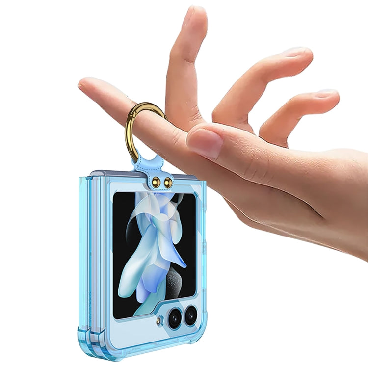GKK MagSafe Airbag Hinge Shockproof Phone Case with Ring Holder, For Samsung Galaxy Z Flip5
