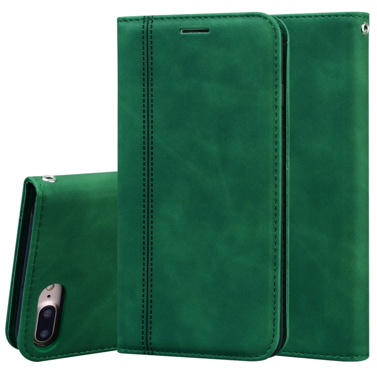 Case – Leather, Magnetic (iPhone SE 2022) For iPhone 8 Plus & 7 Plus Green