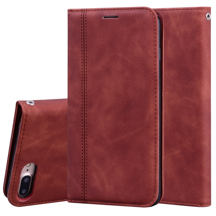 Case – Leather, Magnetic (iPhone SE 2022) For iPhone 8 Plus & 7 Plus Brown