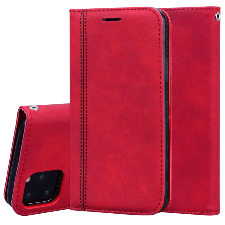 Case – Leather, Magnetic (iPhone SE 2022) For iPhone 11 Pro Red