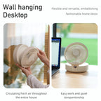 WSK302 4000mAh Swivel Head Wall Mounted Fan with Night Light