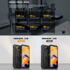 Ulefone Armor X13, IP68/IP69K Rugged Phone, 6.52 inch Android 15 MediaTek Helio G36 Octa Core, Network: 4G, NFC, OTG, 6GB+64GB – Lanyard, Magnetic, Card Slot