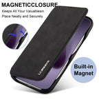 LC.IMEEKE Hon Ancient Series Flip Leather Phone Case, For iPhone 17 Pro Max, For iPhone 17 Pro, For iPhone 17, For iPhone Air