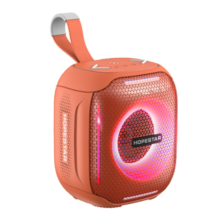 HOPESTAR Party 300mini IPX5 Waterproof Portable Bluetooth Speaker 360 Degree Stereo Outdoor Speaker – Waterproof, Bluetooth, TPU Orange