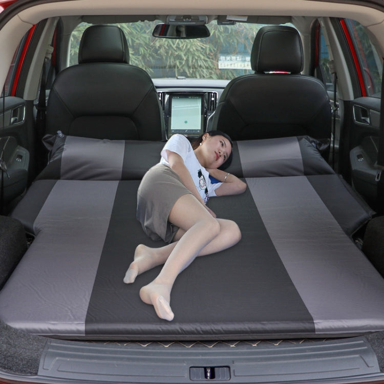 Universal Car Polyester Pongee Sleeping Mat Mattress Off-road SUV Trunk Travel Inflatable Mattress Air Bed, 180 x 130 x 102cm 180 x 130 x 102cm Black + Grey