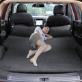 Universal Car Suede Sleeping Mat Mattress Off-road SUV Trunk Travel Inflatable Mattress Air Bed, 180 x 130 x 102cm 180 x 130 x 102cm Black