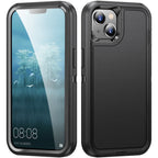 Life Waterproof Rugged Phone Case, For iPhone 15 For iPhone 15 Black