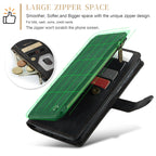 CaseMe C30 Card Slots Zipper Wallet Leather Phone Case, For Samsung Galaxy A25 4G, For Samsung Galaxy A15, For Samsung Galaxy A55 5G, For Samsung Galaxy A35 5G, For Samsung Galaxy S24 Ultra 5G, For Samsung Galaxy S24+ 5G