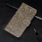 Lace Flower Embossing Flip Leather Phone Case – Flip, Leather, TPU, For iPhone 17e / 16e, For iPhone 17 Pro Max, For iPhone 17 Pro, For iPhone 17