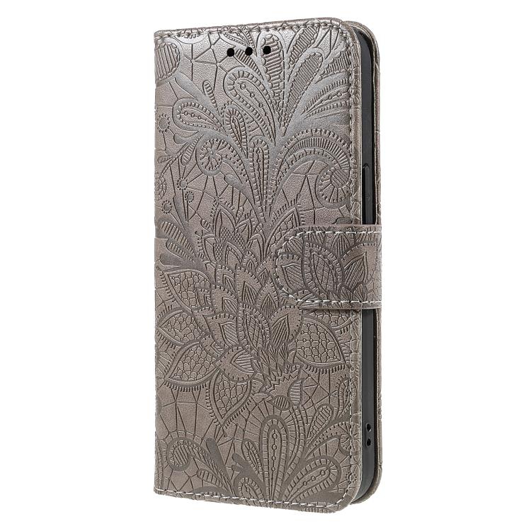 Lace Flower Embossing Flip Leather Phone Case – Flip, Leather, TPU, For iPhone 17e / 16e, For iPhone 17 Pro Max, For iPhone 17 Pro, For iPhone 17