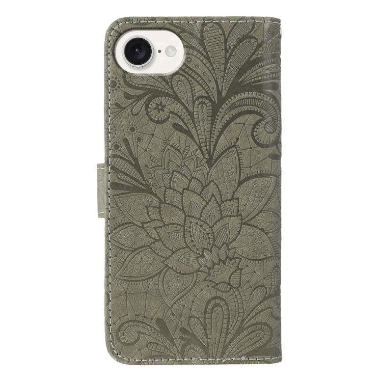Lace Flower Embossing Flip Leather Phone Case – Flip, Leather, TPU, For iPhone 17e / 16e, For iPhone 17 Pro Max, For iPhone 17 Pro, For iPhone 17