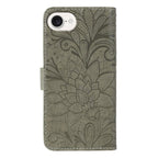 Lace Flower Embossing Flip Leather Phone Case – Flip, Leather, TPU, For iPhone 17e / 16e, For iPhone 17 Pro Max, For iPhone 17 Pro, For iPhone 17