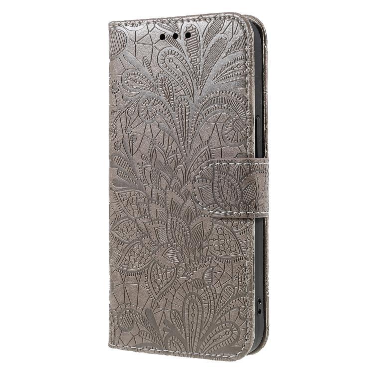 Lace Flower Embossing Flip Leather Phone Case, For iPhone Air, For iPhone 16 Pro Max, For iPhone 16 Pro, For iPhone 16 Plus