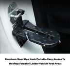 BF013-BK Automotive Door Step Hook Aluminum Foldable Ladder Mini Foot Pedal for Jeep SUV Truck WP, BF013-BK