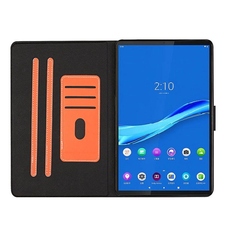 Solid Color Horizontal Flip Leather Case with Card Slots & Holder & Sleep / Wake-up Function, For Lenovo Tab M10 Plus, For Samsung Galaxy Tab S6 Lite (P610/615), For Samsung Galaxy Tab A 8.0 (2019) T290/T295, For Samsung Galaxy Tab A 8.0 T350/T355C
