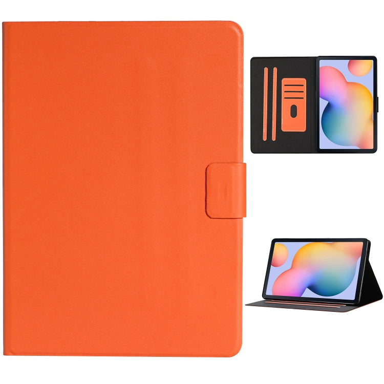 Solid Color Horizontal Flip Leather Case with Card Slots & Holder & Sleep / Wake-up Function, For Samsung Galaxy Tab A 10.1 2019 T510/T515, For Samsung Galaxy Tab A 9.7 T550/T555C, For Samsung Galaxy Tab A 10.1 T580/T585 (2016)                        ... For Samsung Galaxy Tab A 10.1 2019 T510 T515 Orange