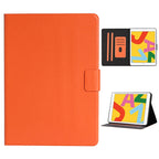 Solid Color Horizontal Flip Leather Case with Card Slots & Holder & Sleep / Wake-up Function, For iPad 10.2, For iPad 9.7 (2017/2018) & Air 2 & Air, For iPad Mini 2019/ 4 /3 / 2/ 1 For iPad 10.2 Orange
