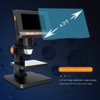 P110 50X-1000X Desktop Electronic Digital Microscope with 4.3 inch Screen, P110