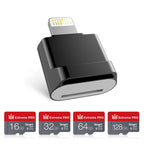 MicroDrive 8pin To TF Card Adapter Mini iPhone & iPad TF Card Reader, Card Reader – Data Transmission