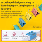 Deli 8556ES60pcs / Box Colorful Binder Clip Bill Clip Dovetail Clip Metal Iron Bill Clip, 15mm x 60pcs / Box, 19mm x 40pcs / Box