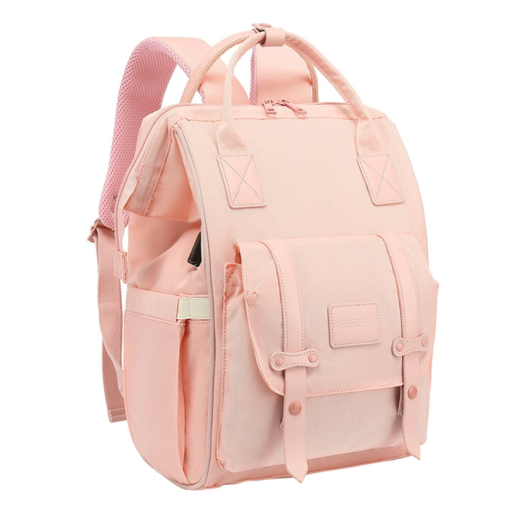 Multifunctional Mommy Bag Large Capacity Outgoing Baby Care Backpack, Grey, Blue, Black, Pink, Cartoon Bear – Waterproof, Anti-Scratch, Wear-resistant Pink