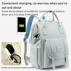 Multifunctional Mommy Bag Large Capacity Outgoing Baby Care Backpack, Grey, Blue, Black, Pink, Cartoon Bear – Waterproof, Anti-Scratch, Wear-resistant