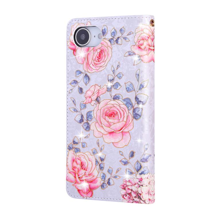 Bronzing Painting RFID Leather Case, For iPhone 17e / 16e, For iPhone 16 Pro Max, For iPhone 16 Pro, For iPhone 16 Plus