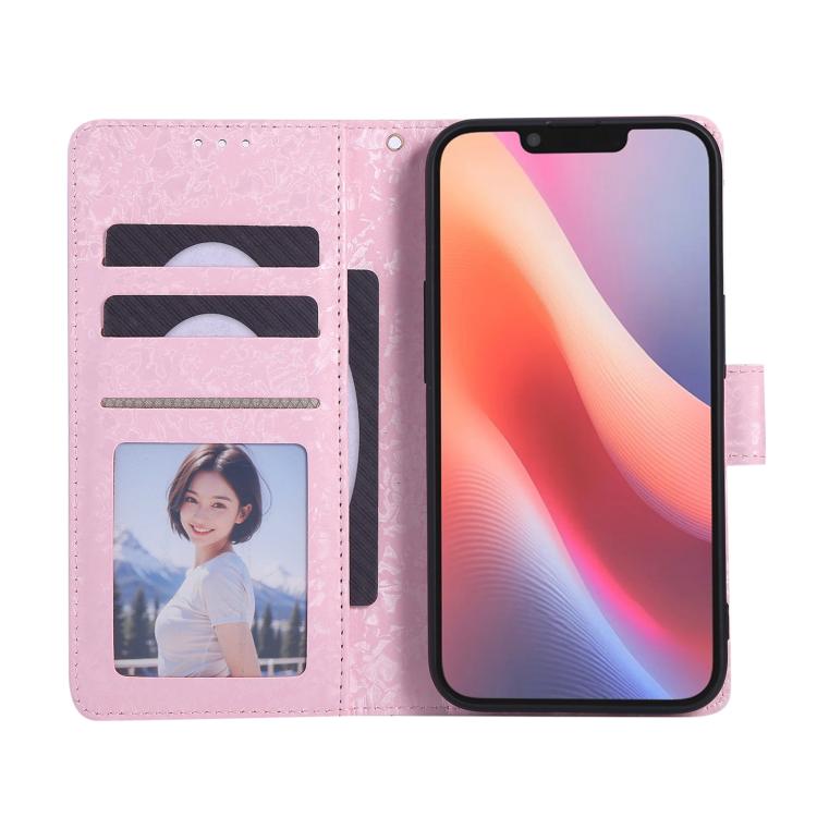 Bronzing Painting RFID Leather Case, For iPhone 17e / 16e, For iPhone 16 Pro Max, For iPhone 16 Pro, For iPhone 16 Plus